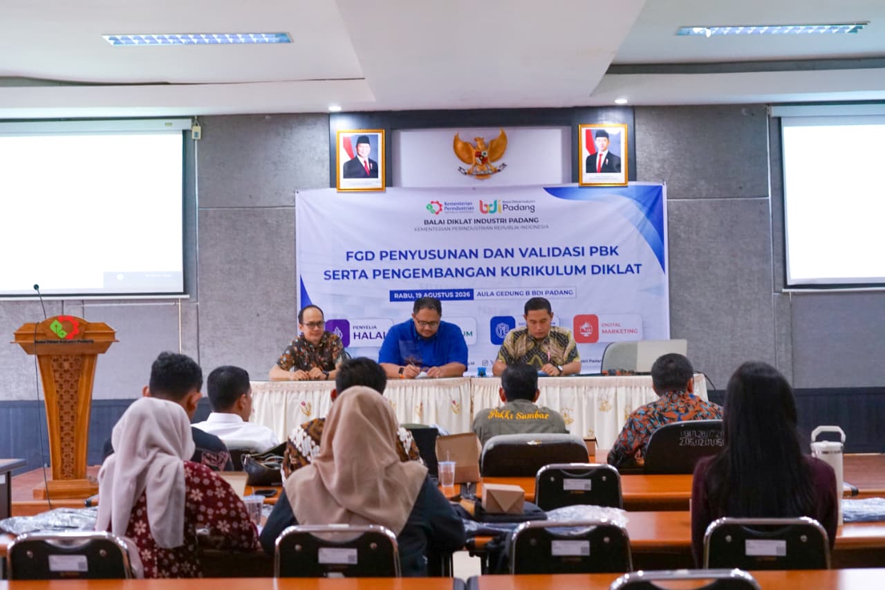 BDI Padang “Tancap Gas” Siapkan SDM Industri Masa Depan, Empat Kompetensi Strategis Dikaji dalam FGD PBK 2026