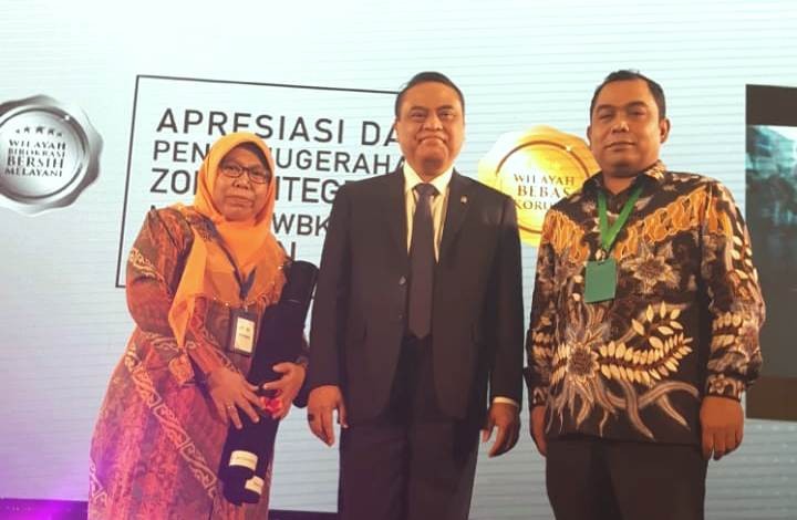 Balai Diklat Industri Padang Meraih Predikat WBK Dalam Penganugerahan Zona Integritas WBK Dan WBBM 2018
